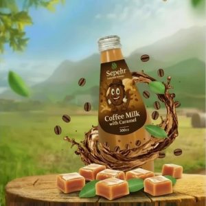 نوشیدنی شیرقهوه با کارامل